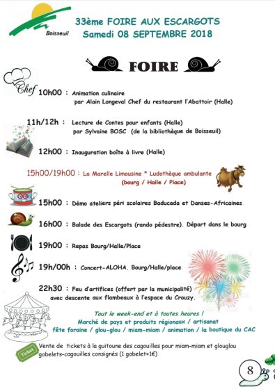 Foire des Escargots 2018