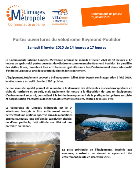 Porte ouverte au vélodrome