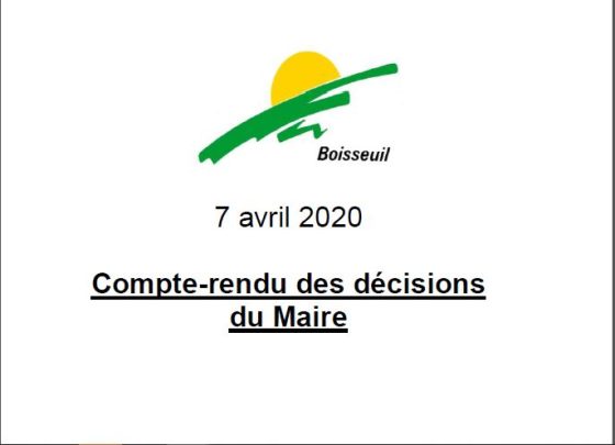 Décisions du Maire