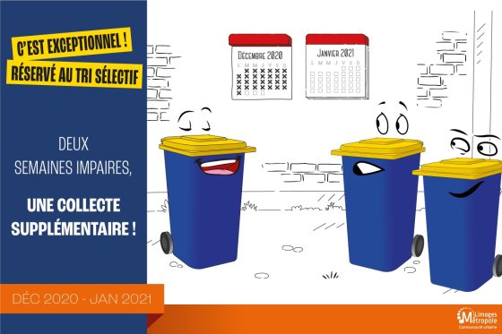 Modification des collectes des déchets et ouvertures des déchèteries pour les fêtes de fin d&rsquo;année