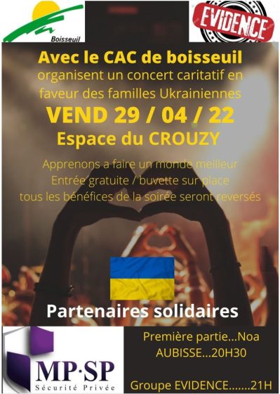 Concert en faveur de l&rsquo;Ukraine