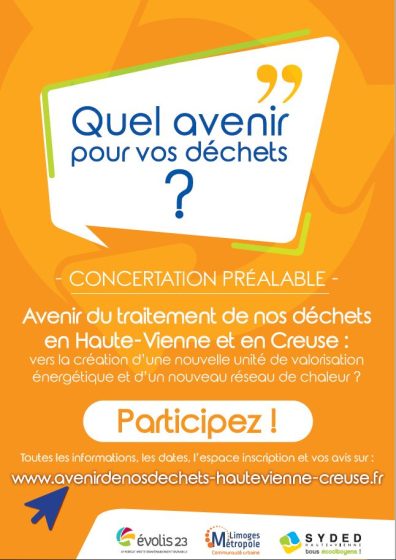 Concertation préalable pour l&rsquo;avenir du traitement de nos déchets