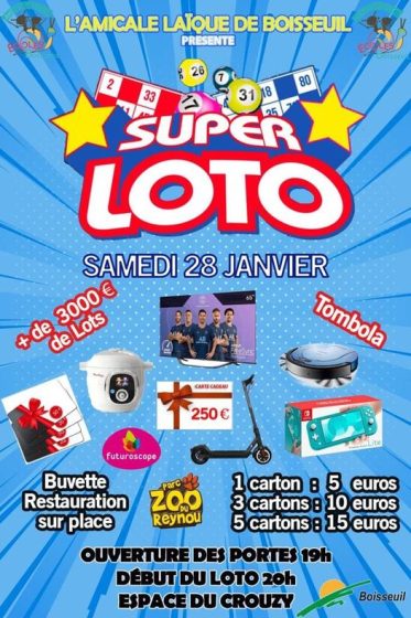 Loto de l&rsquo;Amicale laïque : 28 janvier