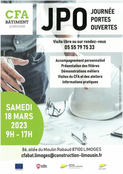 Journée portes ouvertes : CFA bâtiment