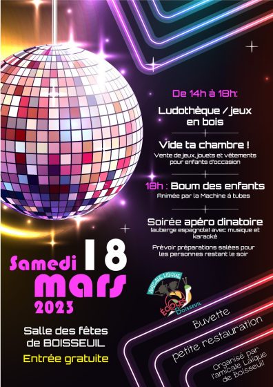 Amicale laïque : 18 mars