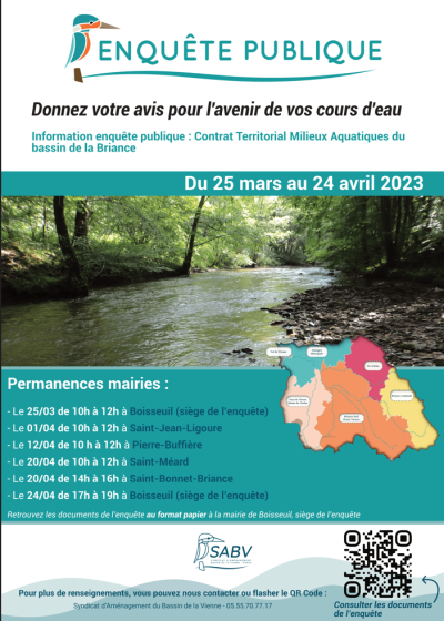 Enquête publique : du 25 mars au 24 avril