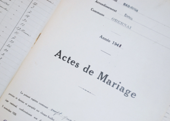 Actes de mariage