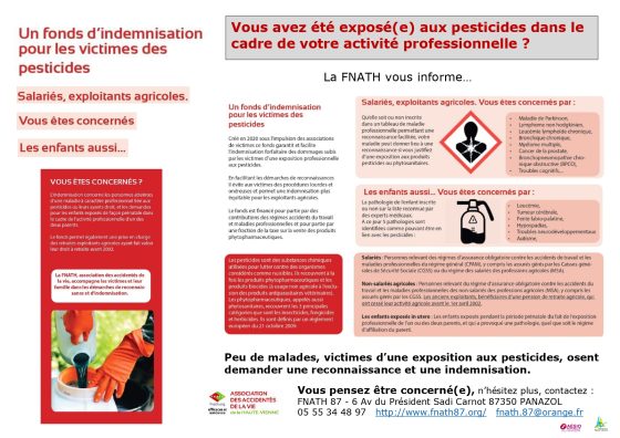 Fonds d&rsquo;indemnisation pour les victimes des pesticides