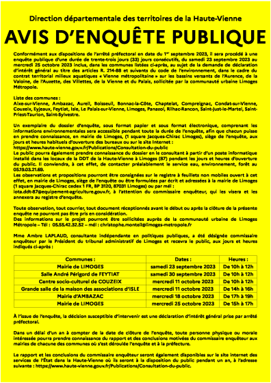 Enquête publique DIG CTMA Vienne Métropolitaine