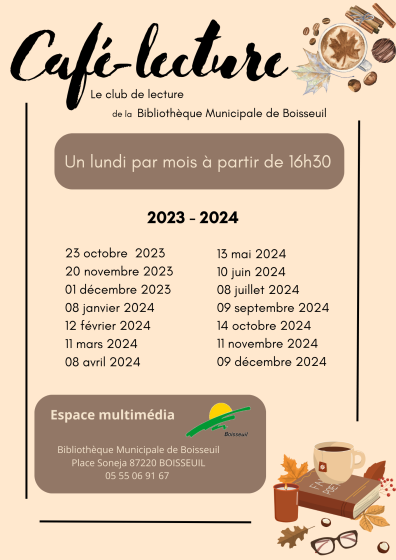 Café-lecture à la bibliothèque municipale