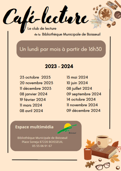 Club de lecture de la Bibliothèque Municipale Boisseuil