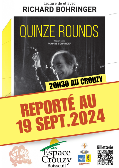 Spectacle de Richard Bohringer reporté au 19 septembre 2024