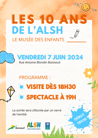 Les 10 ans de l&rsquo;ALSH – vend.7 juin